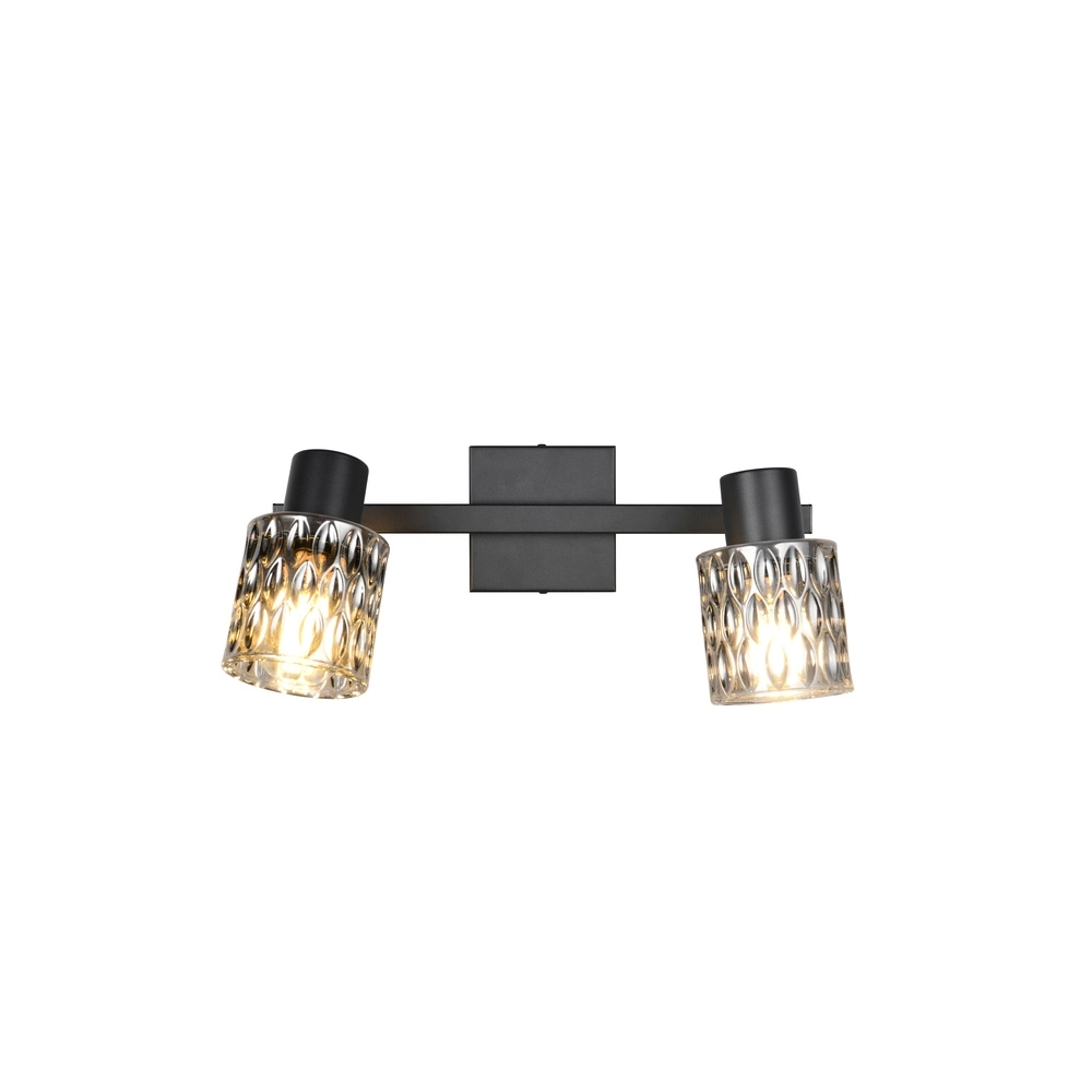 Plafondlamp Jack zwart 2-lichts Trio 4017807643862