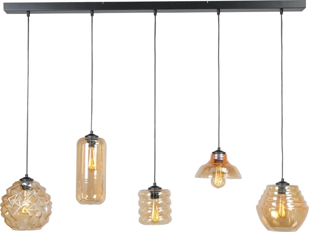 Grote glazen hanglamp Quinto 5