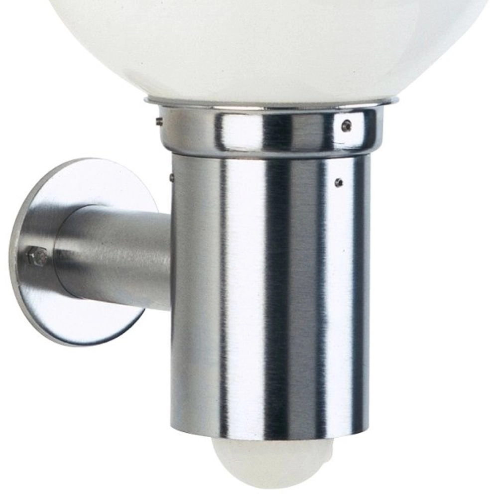 Rvs buitenlamp met sensor Globe 35cm - RVS Albert 4007235902242