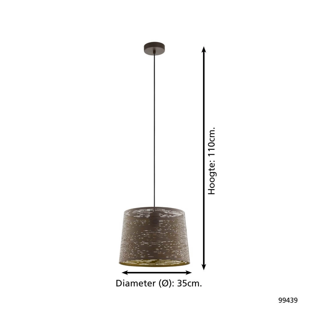 Mokka hanglamp Segezia Ø 35cm Eglo 9002759994396