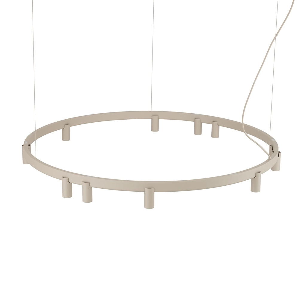 Design hanglamp Fourty zand bruin Ø 116cm Lyora 5903139122870
