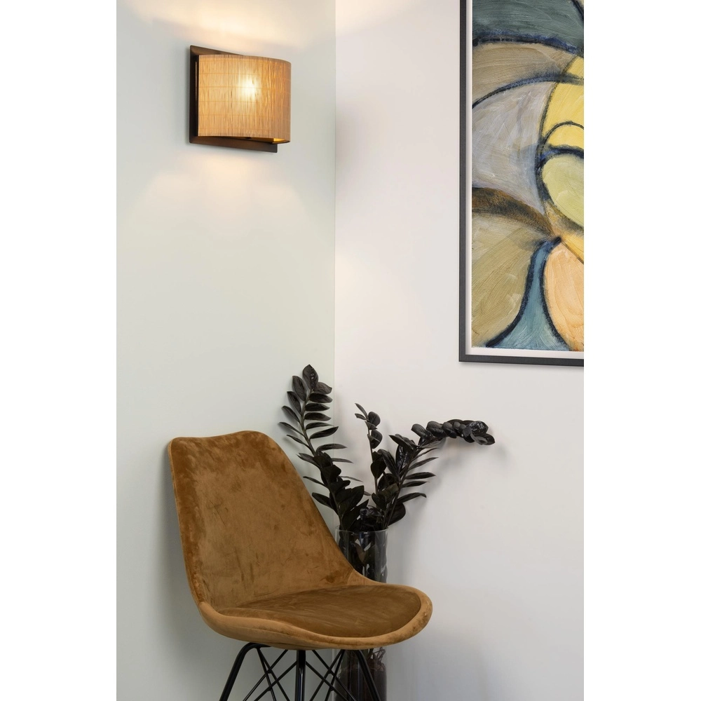 Wandlamp Magius rotan Lucide 5411212031174