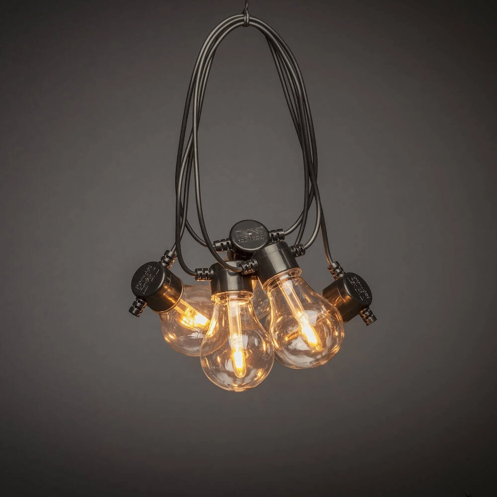 14,5m Partylight lichtsnoer van 10xA60 lampen