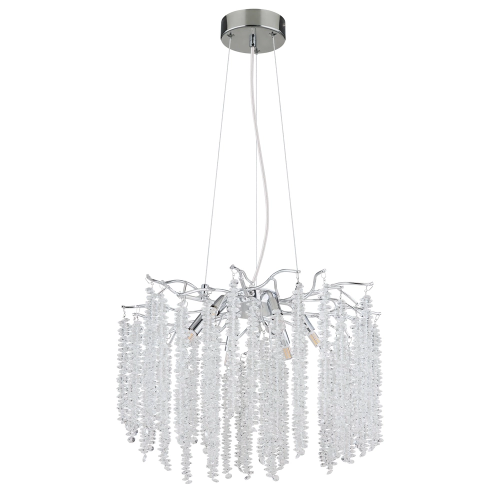 Hanglamp Laverne chroom rond Globo 9007371566167