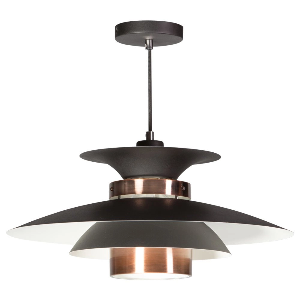 Stoere hanglamp Potenza 50cm bronsbruin