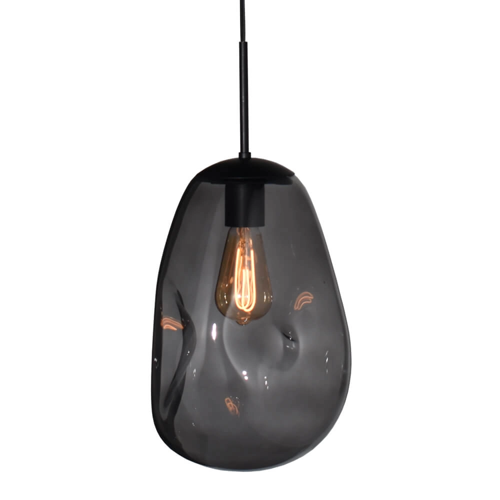 Hanglamp Lava 1x smoke glas Ø 22,5cm