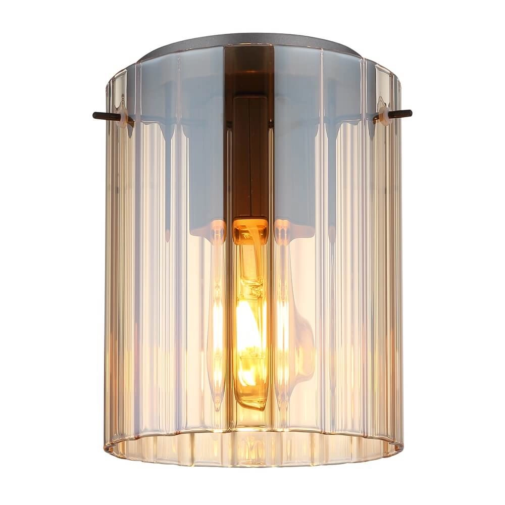 Plafondlamp Tulivar design amber glas