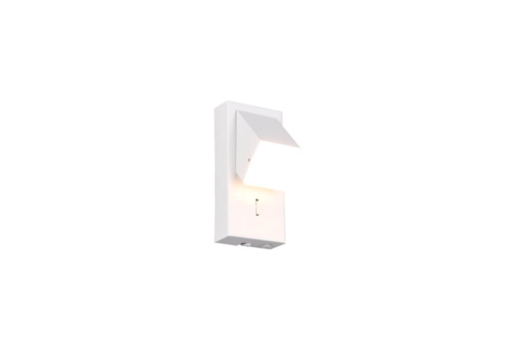 Wandspot wit Raglan met schakelaar
