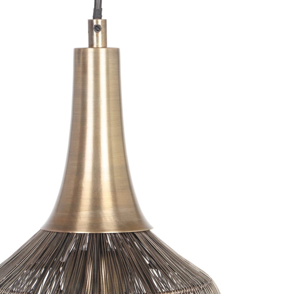 Ronde hanglamp Soraya Ø 26cm - brons Trio 4017807617481