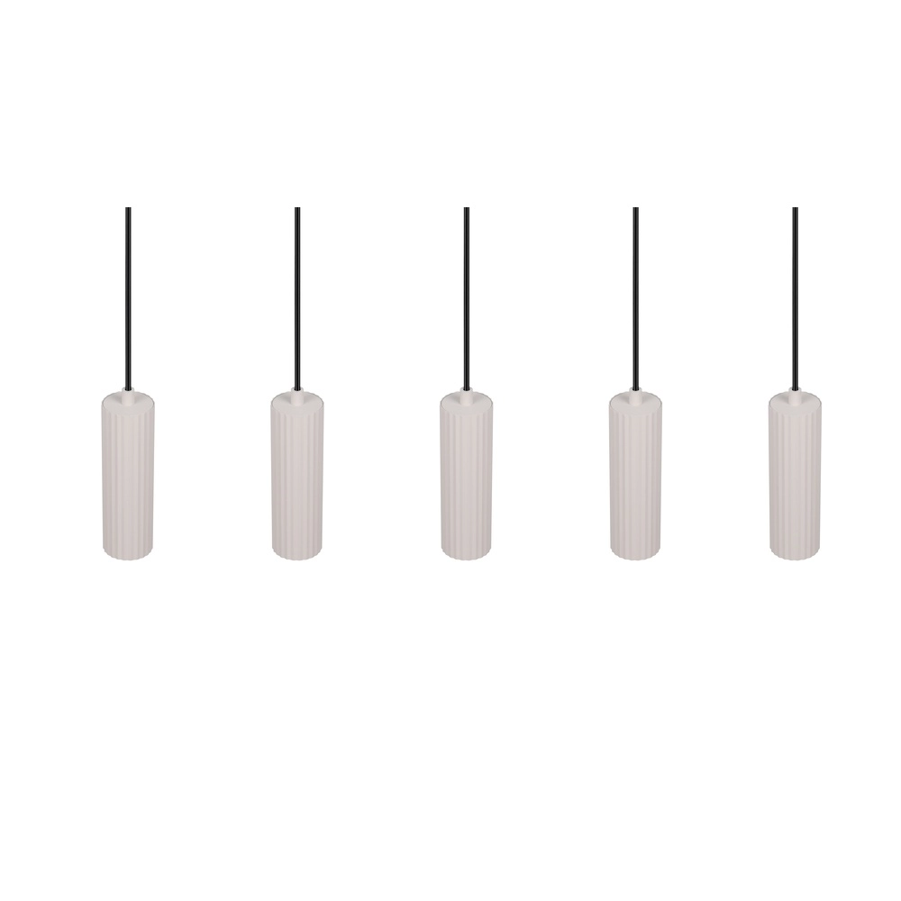 5-lichts hanglamp Soka grijs Trio 4017807658552