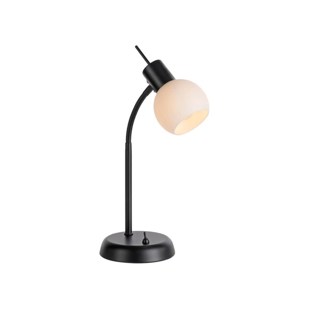 Zwarte tafellamp Loki 1-lichts Just Light 4043689000813