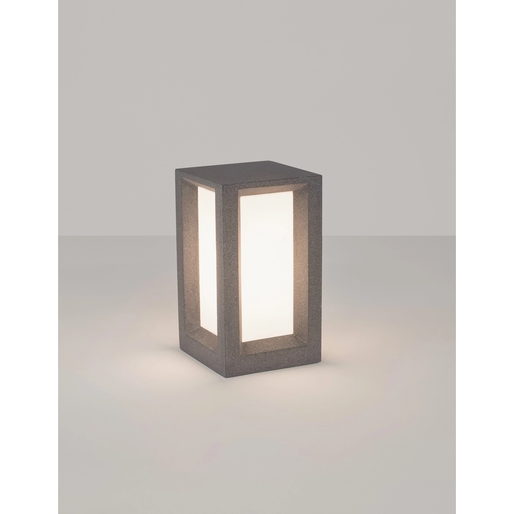 Vierkante tuinlamp Castro zwart