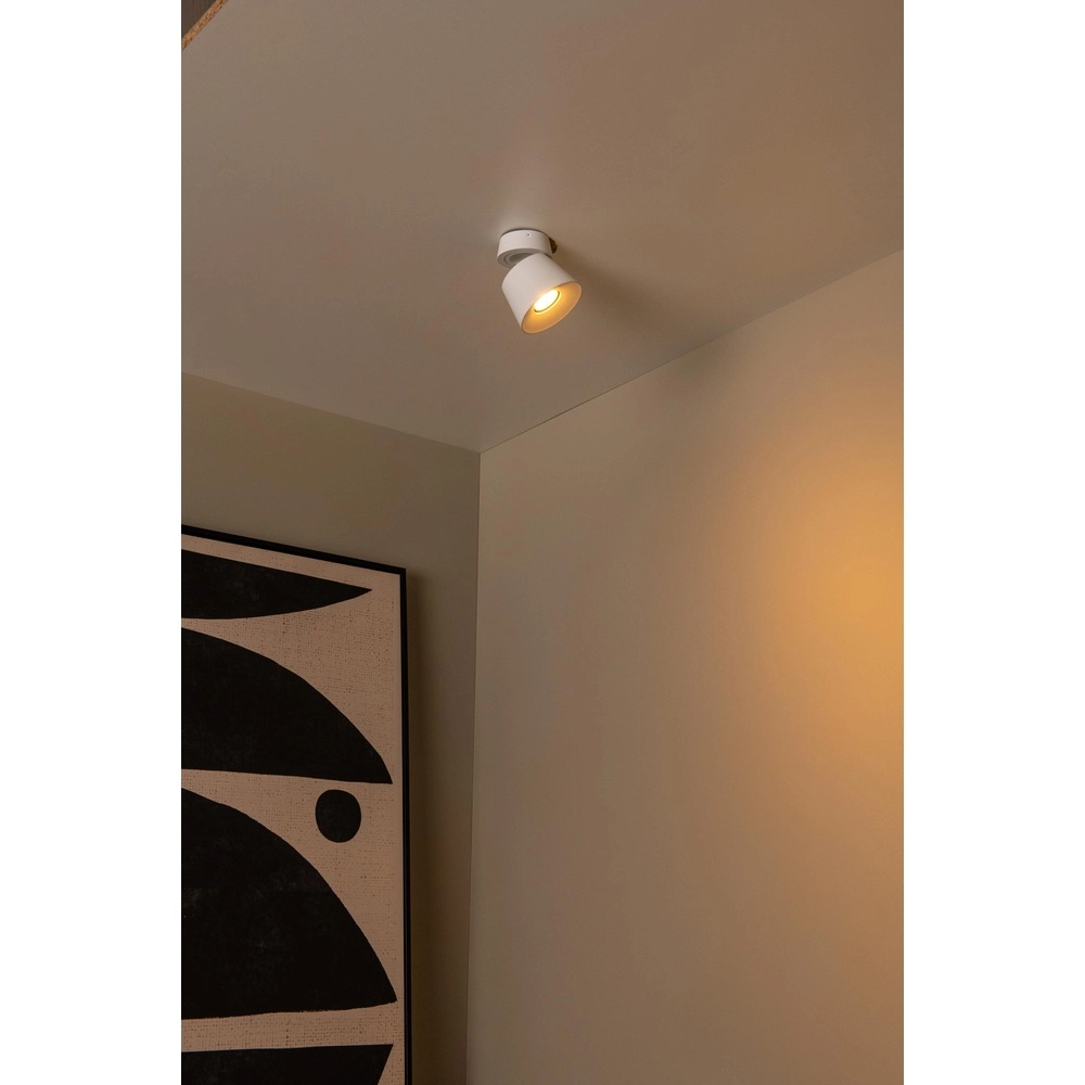 Plafondspot Trigono enkel wit Lucide 5411212093127