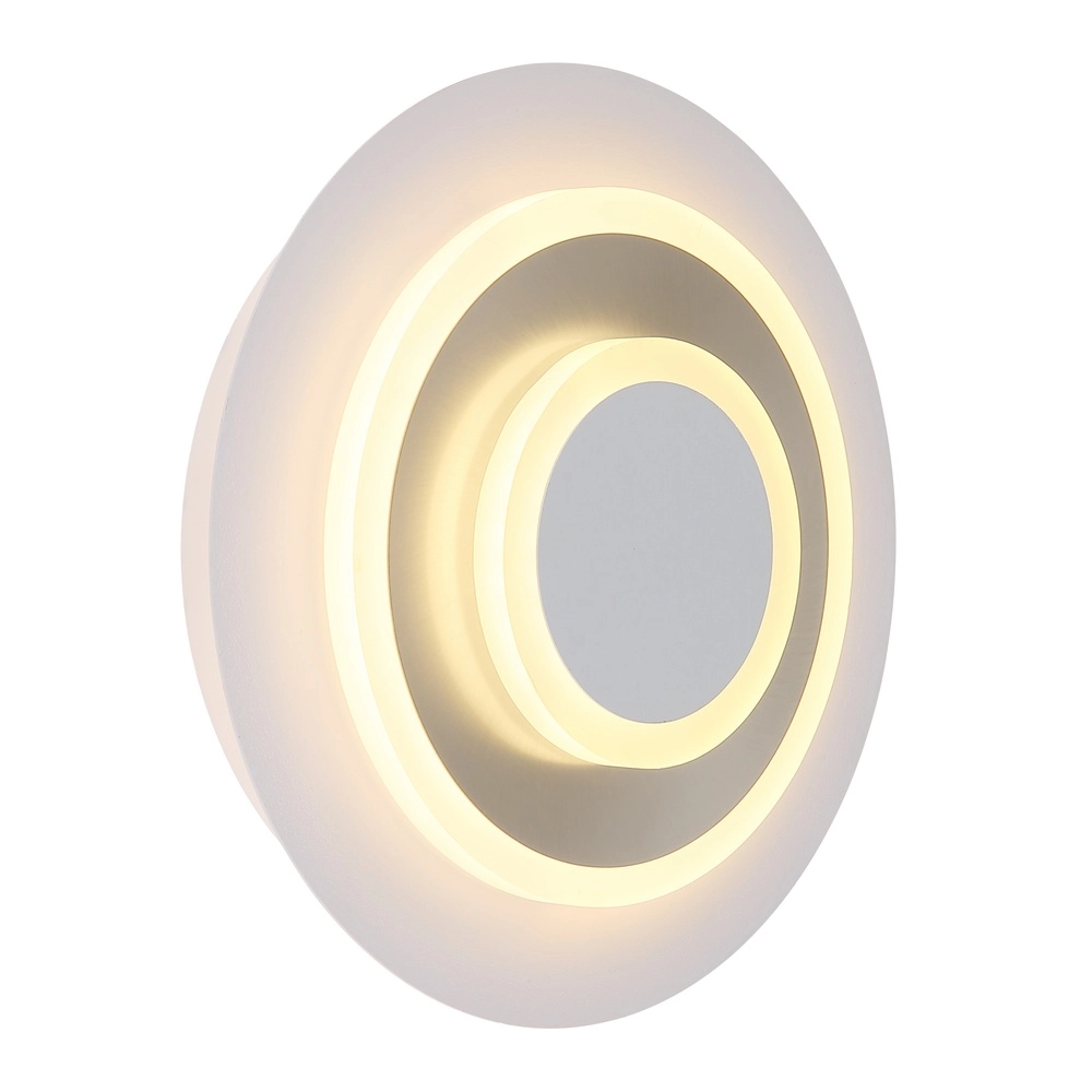 Witte wandlamp Odonell met hout Globo 9007371569410