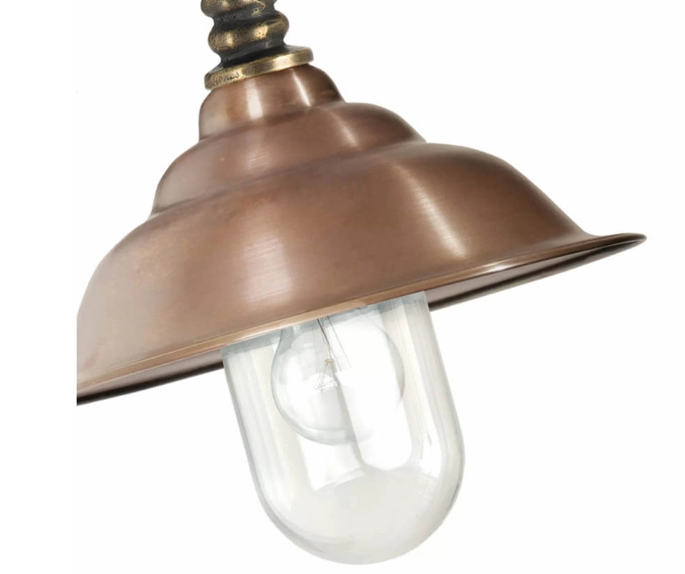 Bronzen muurlamp Chateau met koperen kap KS verlichting 8714732129602