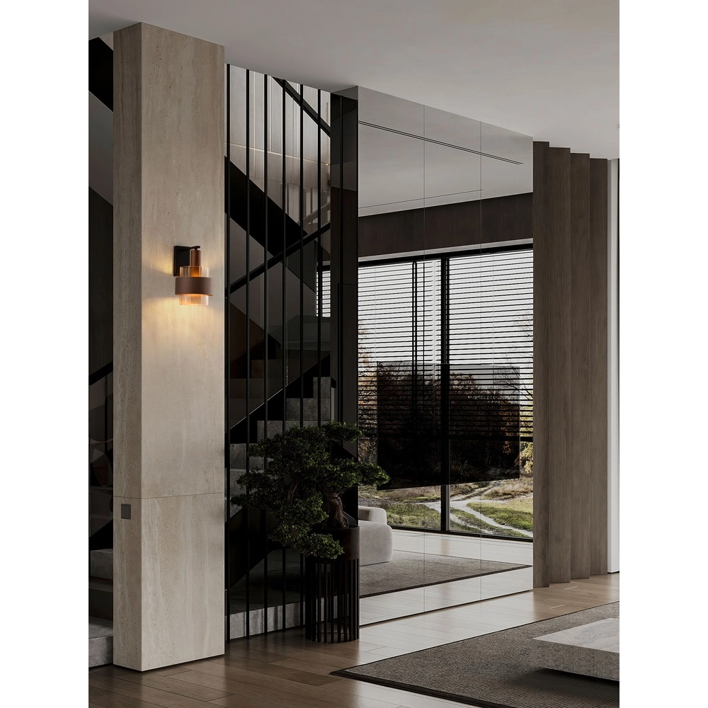 Moderne wandlamp Serena koffie bruin Lyora 5212063501201