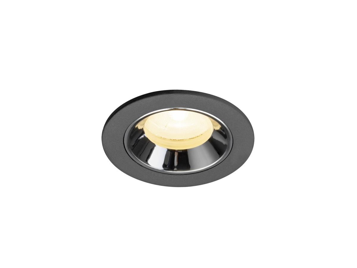 Inbouwspot Numinos XS zwart/chroom 3000K - 20gr