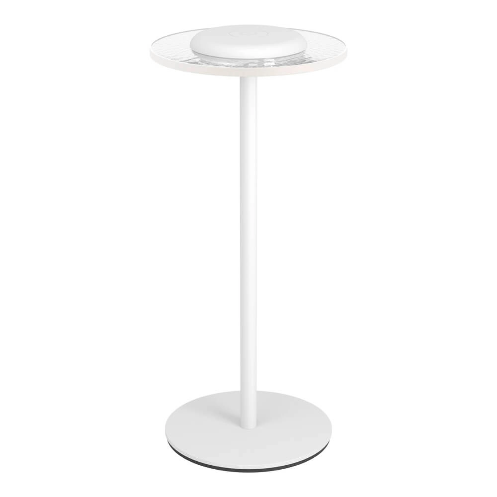 Unieke tafellamp Trepella oplaadbaar wit