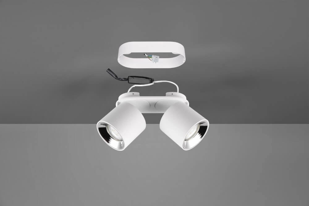 Plafondlamp Guayana 2-lichts wit Trio 4017807573954