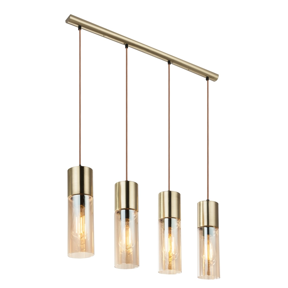 4-lichts hanglamp Annika goud design