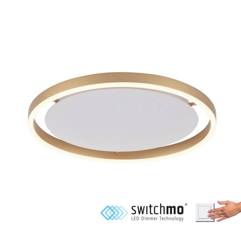 Plafondlamp Ritus messing Ø 39,3cm Just Light 4043689985622