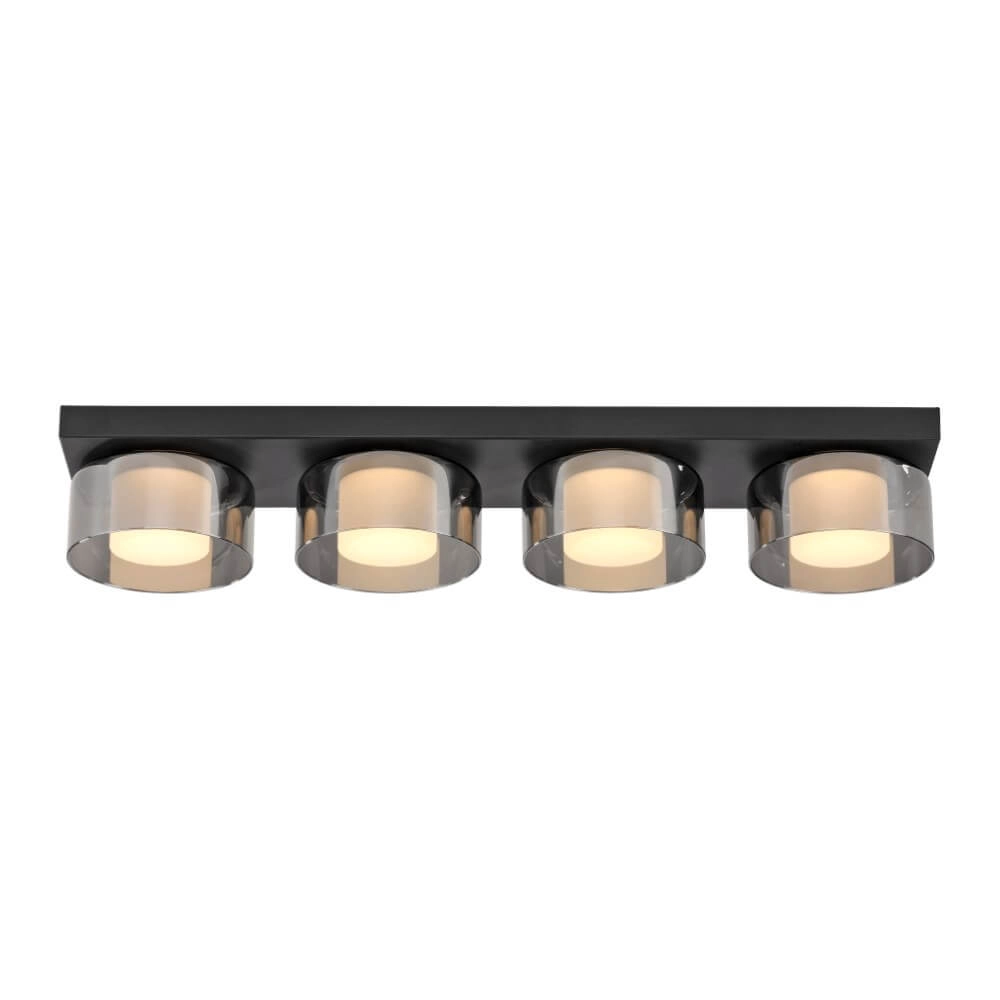 Zwarte plafondlamp Rika 4-lichts zwart Paul Neuhaus 4012248385029