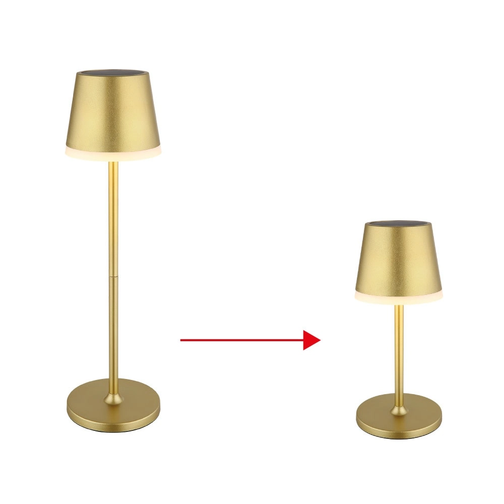 Solar tafellampje Vannieso goud Globo 9007371484355