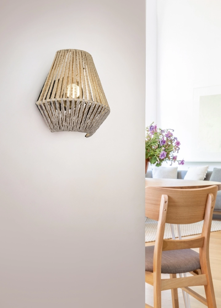 Rotan wandlamp Lira oplaadbaar Trio 4017807643183