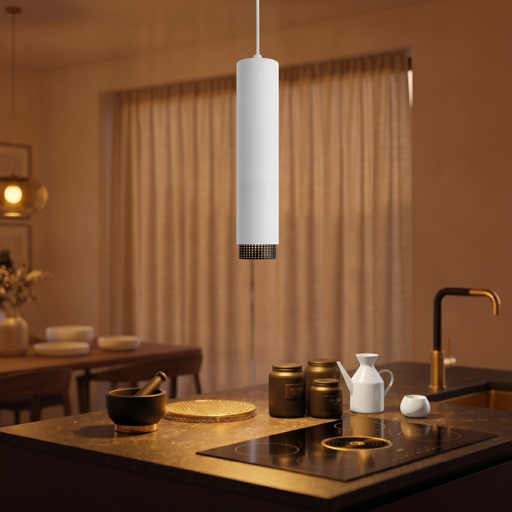 Hanglamp Nessi wit met zwart