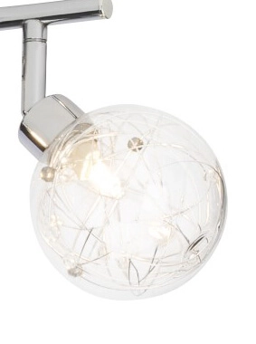 Plafondlamp Joya 2-lichts grijs Brilliant 4004353216060