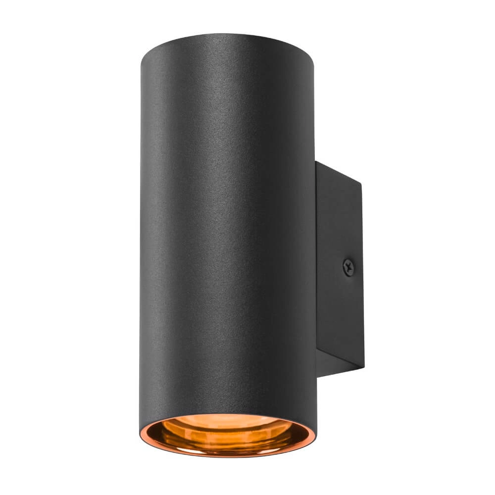 Zwarte wandspot Asto Tube down - 1x GU10 SLV 4024163265997