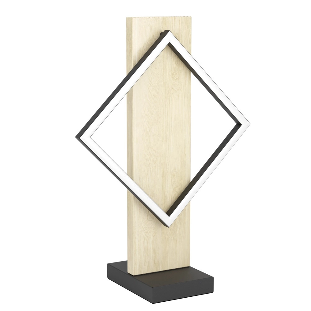 Design tafellamp Boyal zwart met hout