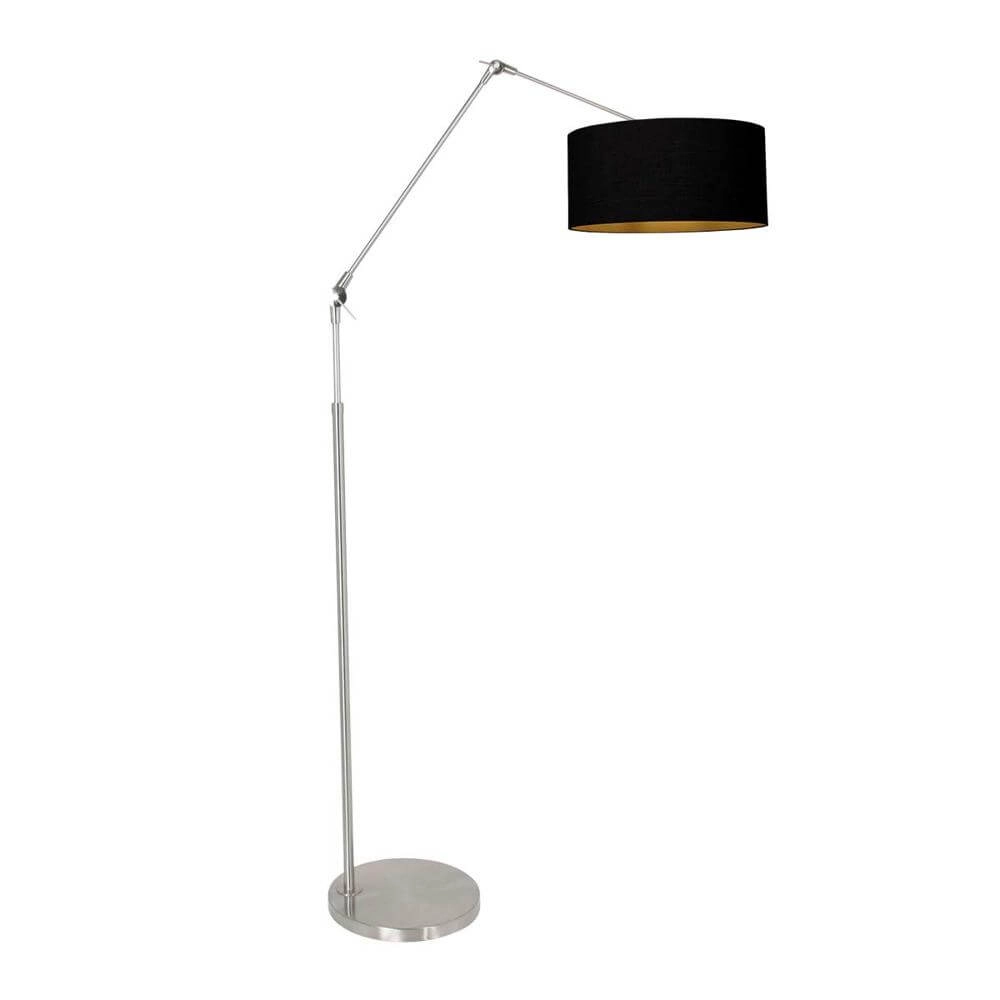 Vloerlamp Prestige Chic metaal met zwarte kap