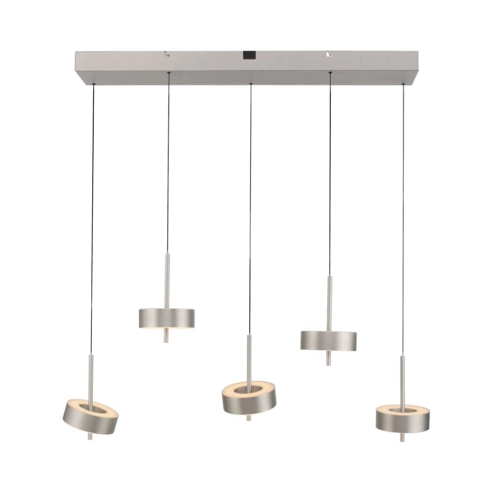 5-lichts hanglamp Q-Rotate aluminium modern Paul Neuhaus 4012248383186