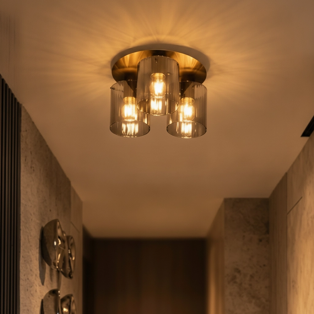 Design plafondlamp Mirbi 3-lichts zwart
