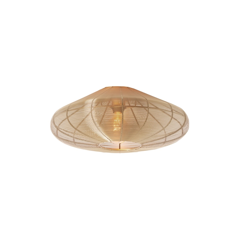 Metalen plafondlamp Bahoto Ø 51cm - licht goud Light & Living 8717807706074