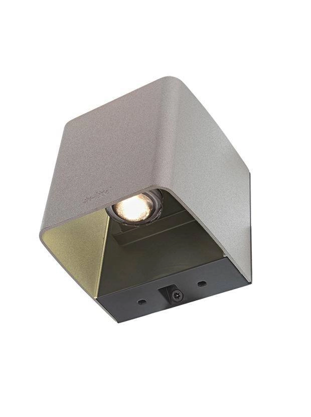 Up - downlighter Ace Up - Down 230 volt 2x3,5w - 3000K - 10cm rose silver In-lite 8717051003578