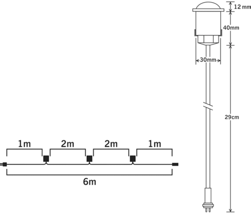 Inbouwspots Mini Led (extension) 4-side uitbreiding chroom KonstSmide 7318307470000