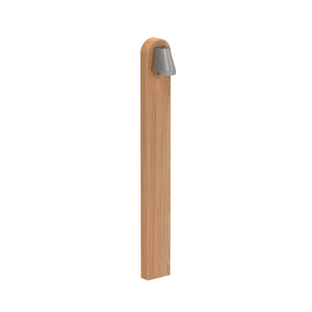 Houten tuinlamp Beamy Teak en antiek zink