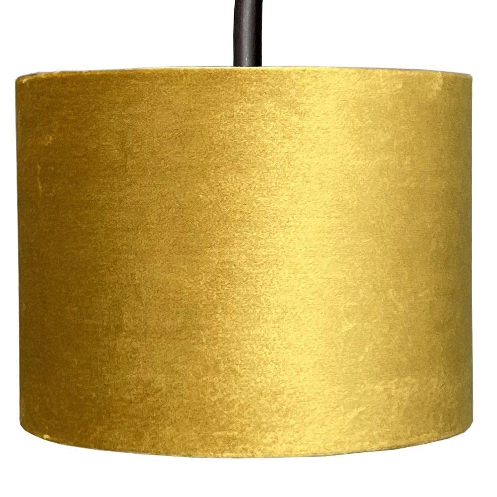 Zwarte wandlamp Venus met goudkleurige lampenkap Masterlight 8718121251189
