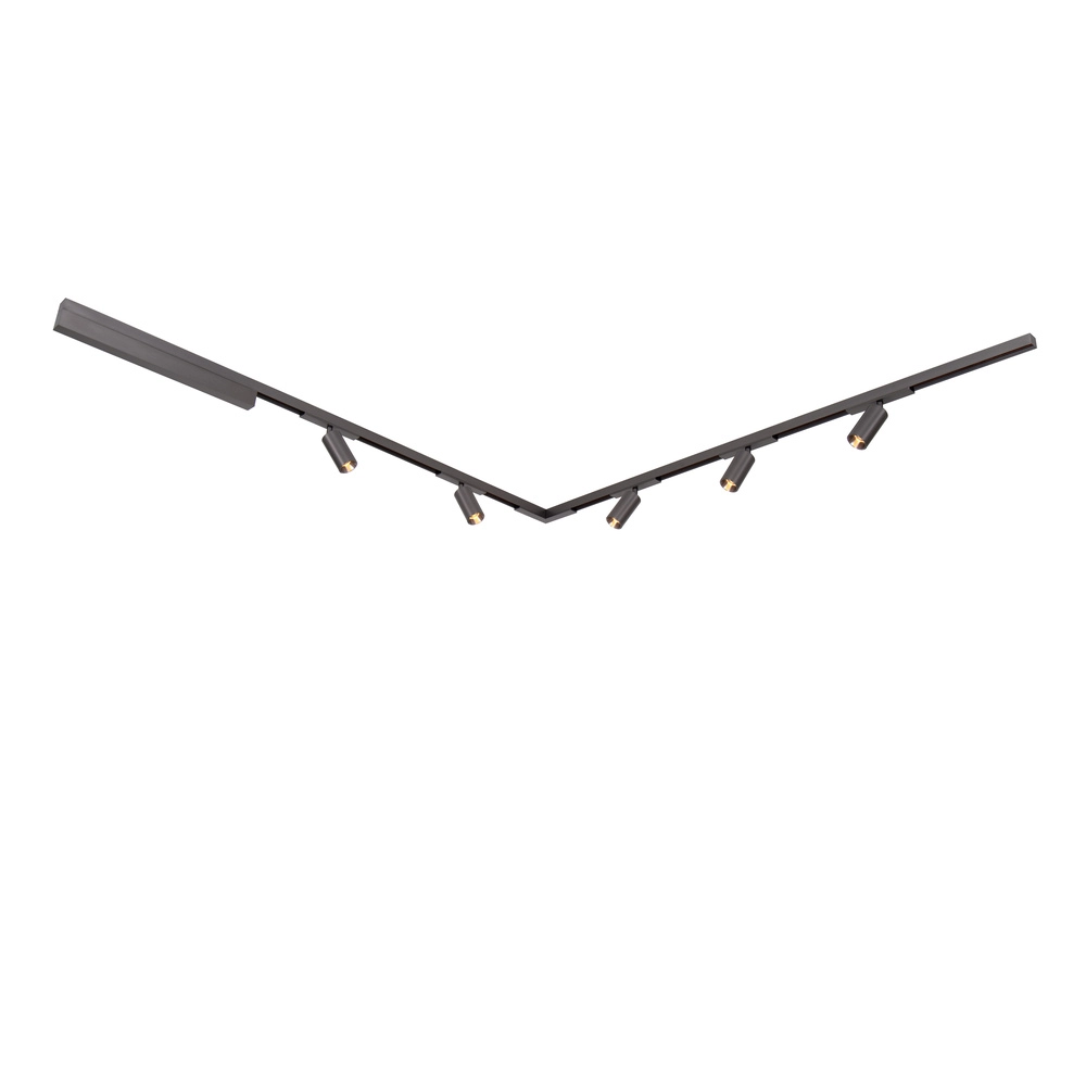 Rail eindkap 1-fase Linial mat zwart chroom set van 2 Premium by Lucide 5411212552020