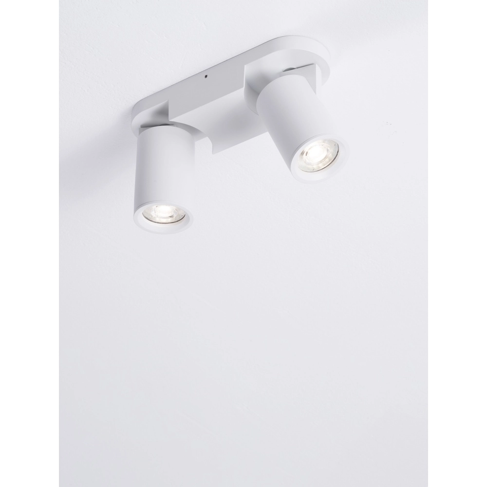 Plafondspot Esto 2-lichtst wit