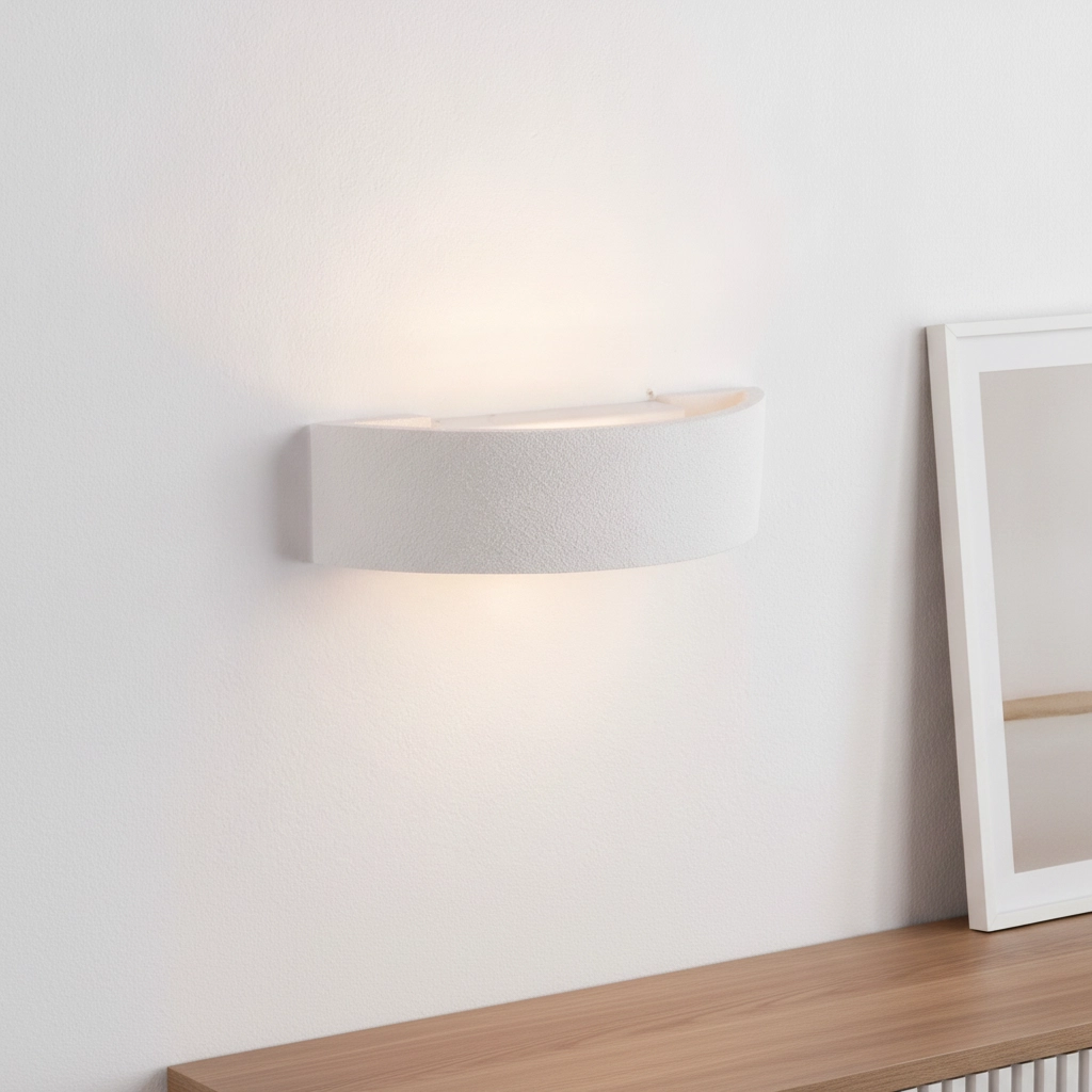 Witte wandlamp Tidal design