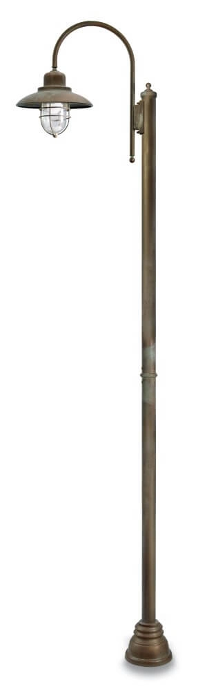 Staande lamp Patio Cage M - verouderd messing