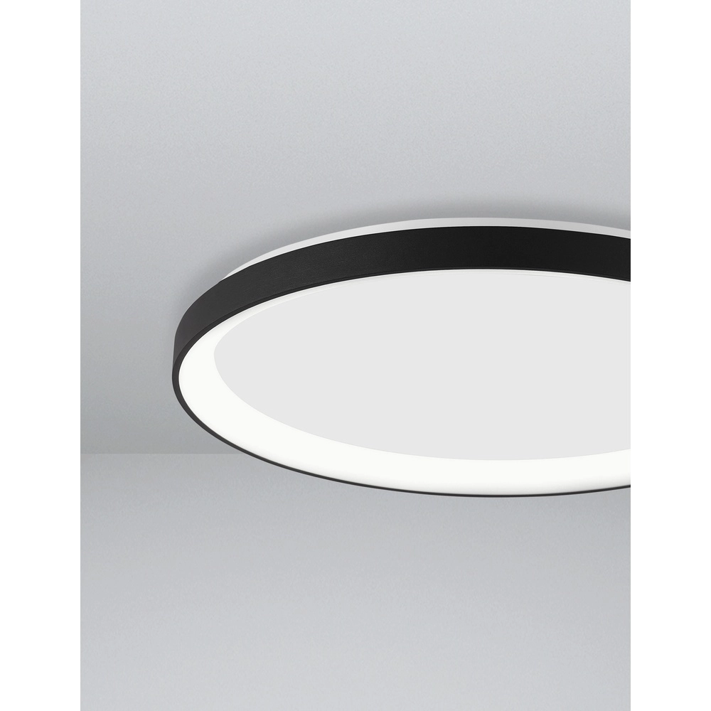 Design plafonniere Pertino Ø 38cm zwart Lyora 5212017445971
