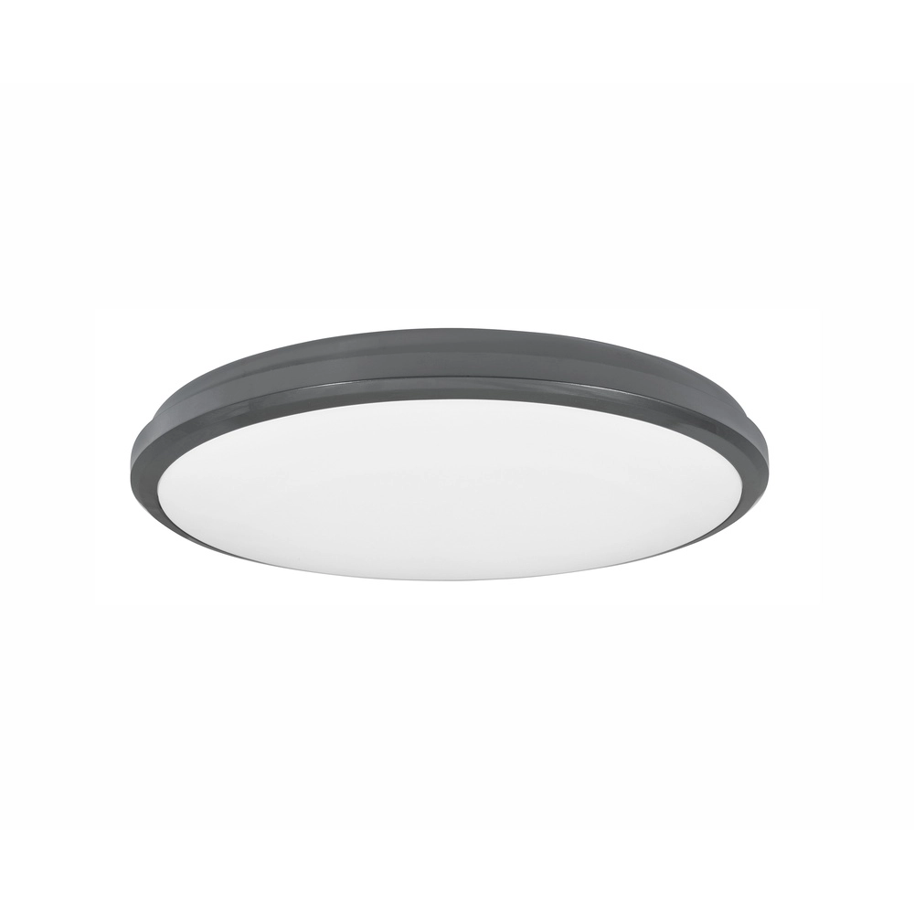 Ronde plafondlamp Tommy Ø 32cm grijs
