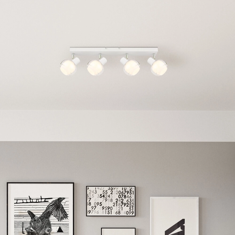 Witte plafondlamp Tokki 4-lichts Globo 9007371452040