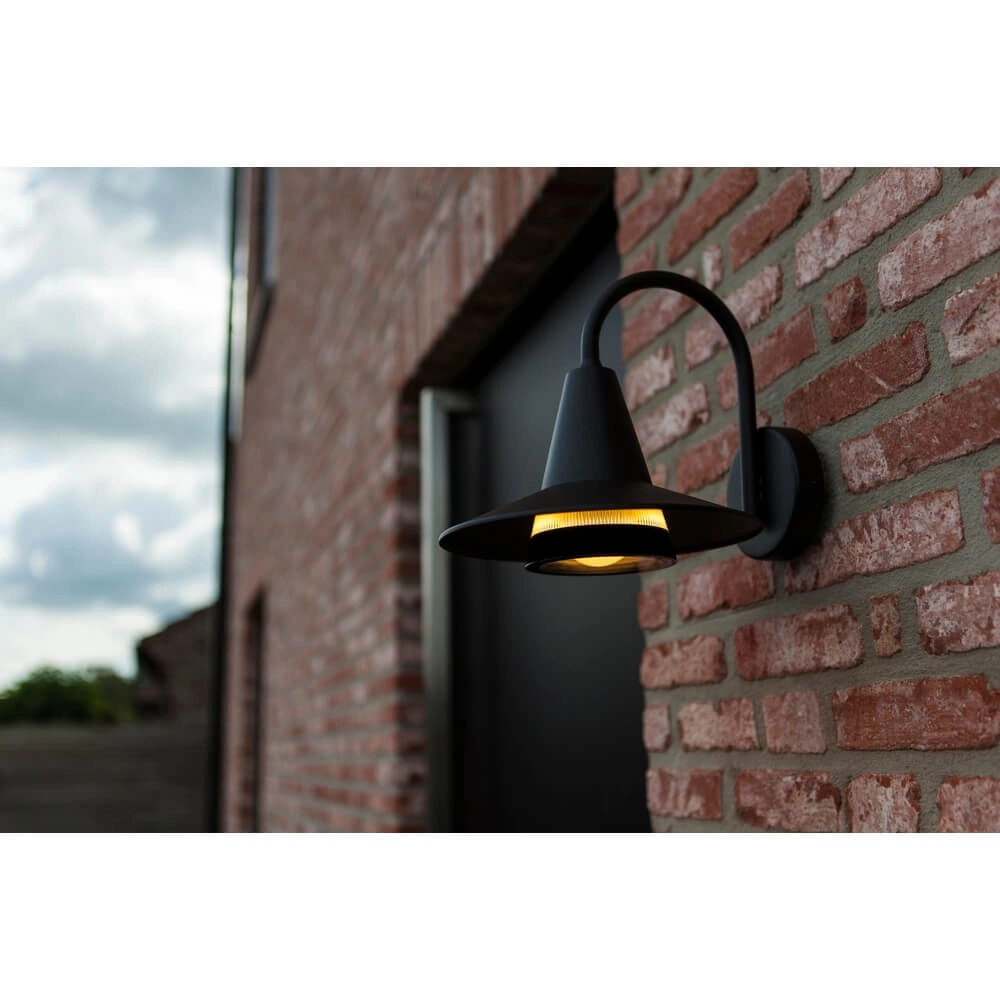 Zwarte led buitenlamp Swan Lutec 6939412016351