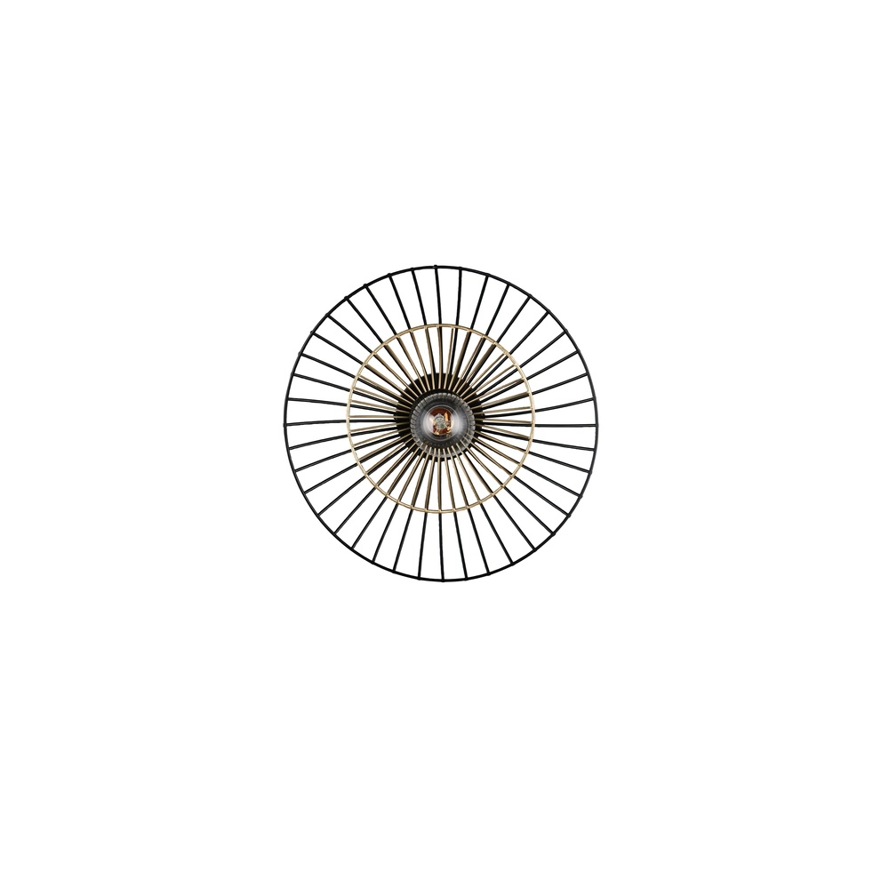 Plafondlamp Lauris Ø 30cm zwart Trio 4017807678116
