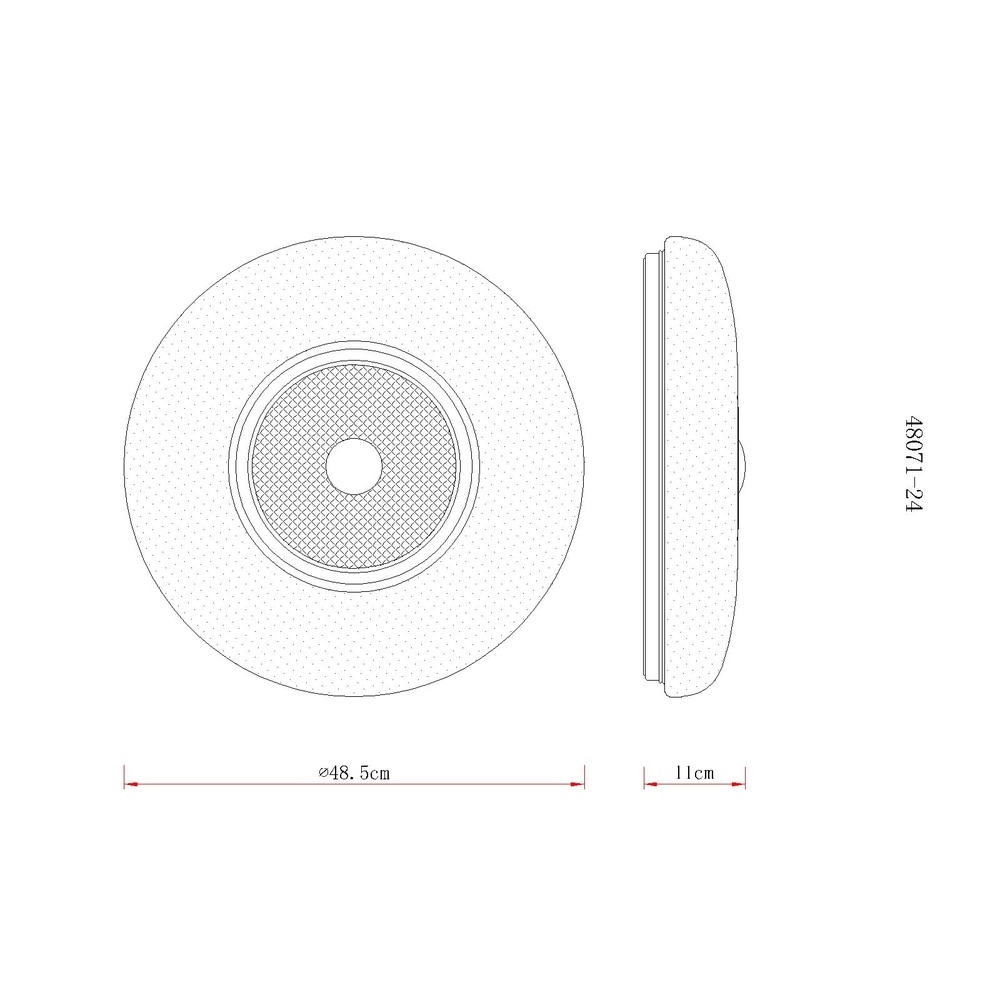 Plafondlamp Graham wit Ø 48,5cm Globo 9007371578757